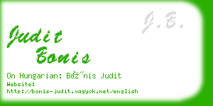 judit bonis business card